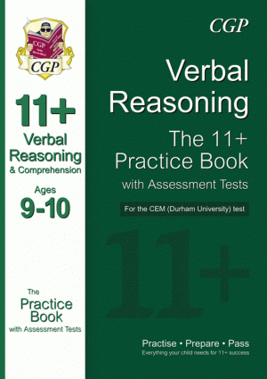 11+ Verbal Reasoning Practice Book with Assessment Tests (Ages 9-10) for the CEM Test    (V5QDE1)