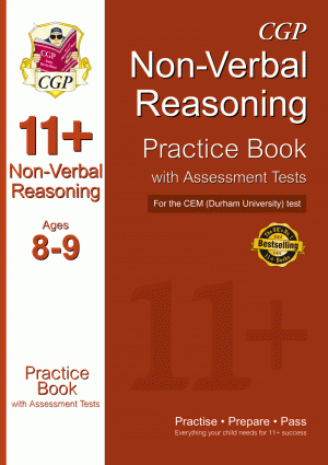 11+ Non-Verbal Reasoning Practice Book with Assessment Tests (Ages 8-9) for the CEM Test